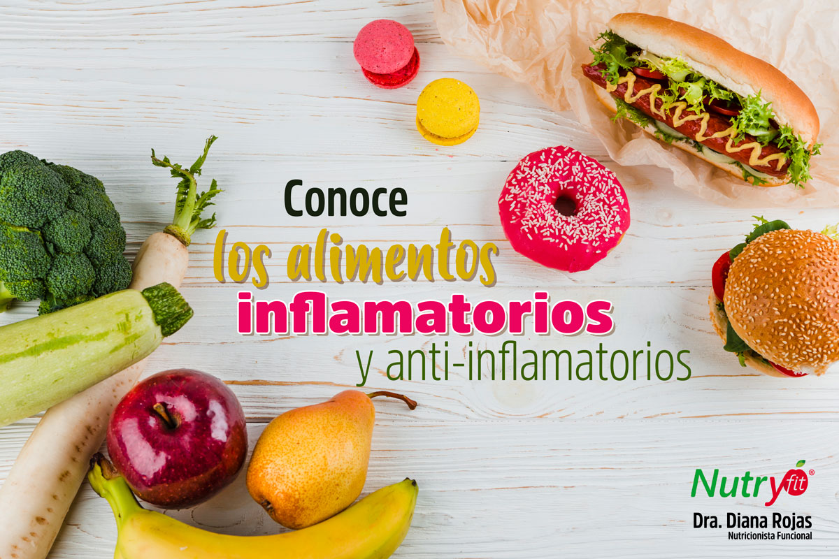Conoce alimentos inflamatorios y anti-inflamatorios -Nutricionista Funcional